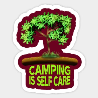 Camping Is Self Care Sticker